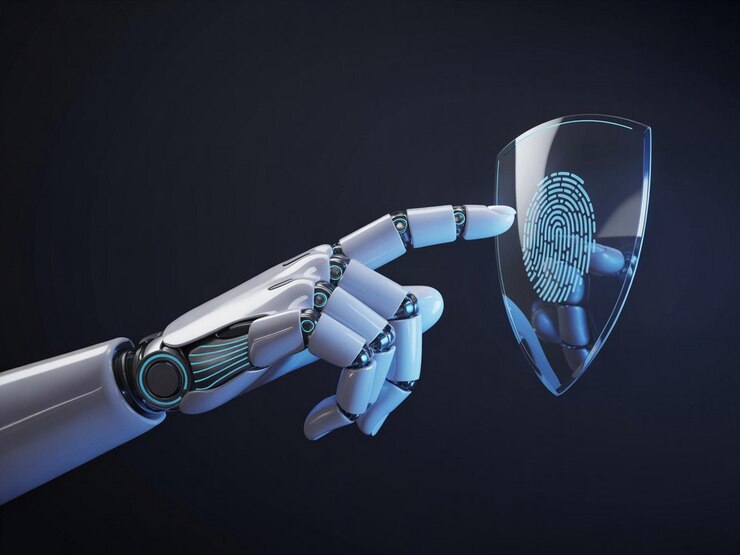AIPowered Autenticación biométrica Seguridad futurista de las huellas dactilares