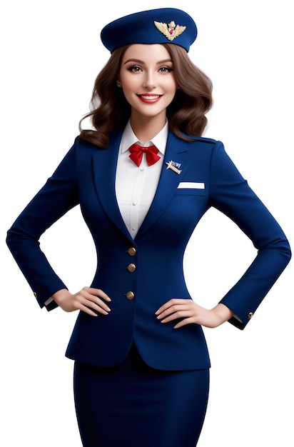 Air Hostess Bilder mit AI generiert