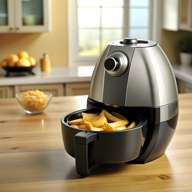 Foto airfryer in kicthen