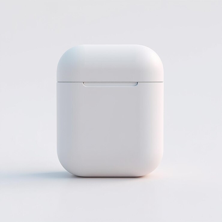 Airpods mit weißem Hintergrund