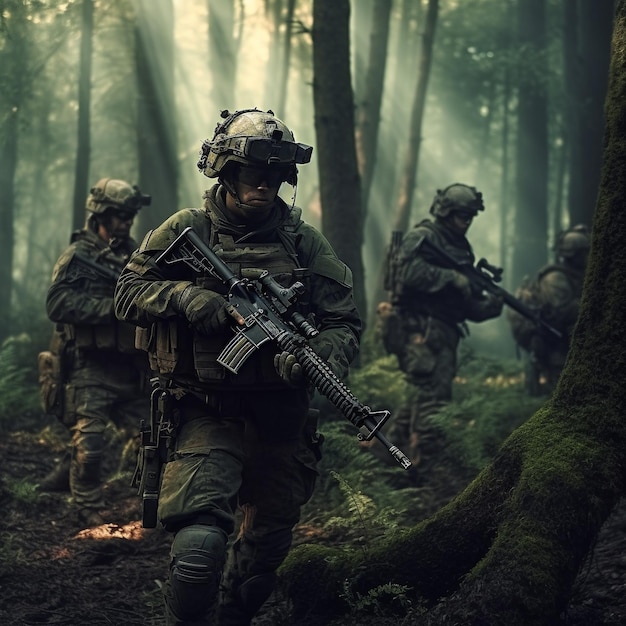 Airsoft-Soldaten-Sondertruppen-Operation