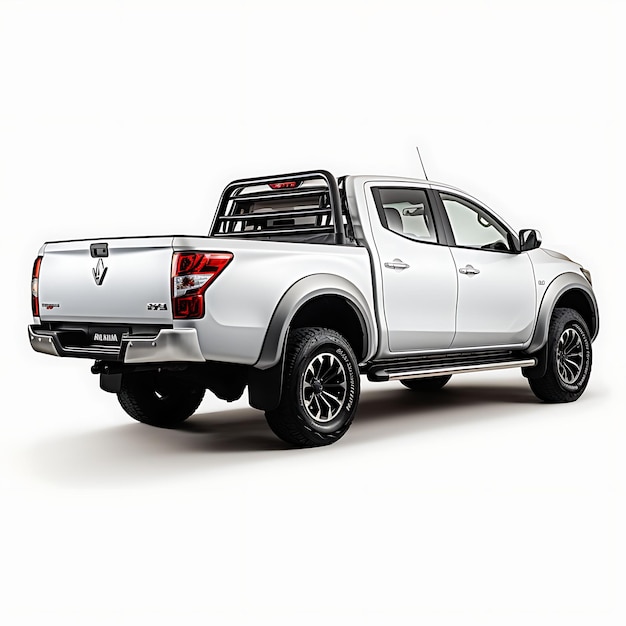 Foto aislado de muestra el atractivo robusto de la camioneta mitsubishi l200 tru en una foto de fondo blanco