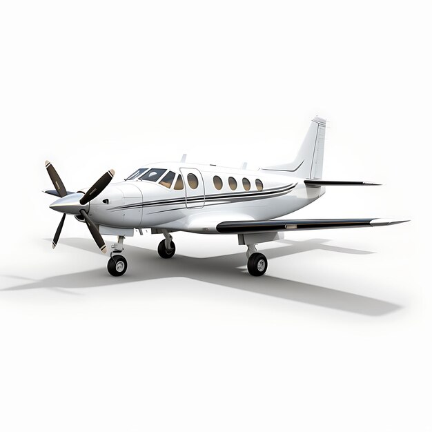 Aislado de Piper Meridian M500 2015 avión turbopropulsado en fondo blanco en blanco BG en blanco limpio