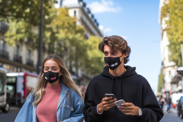 Foto aislados juntos la paradoja de la compañía digital en un café moderno