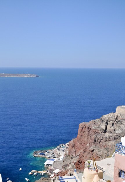 Ajardine a ilha grega no mar Mediterrâneo