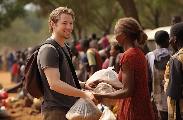 Ajuda humanitária em acção