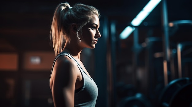 Foto ajustar pessoas em uma academia fazendo exercícios