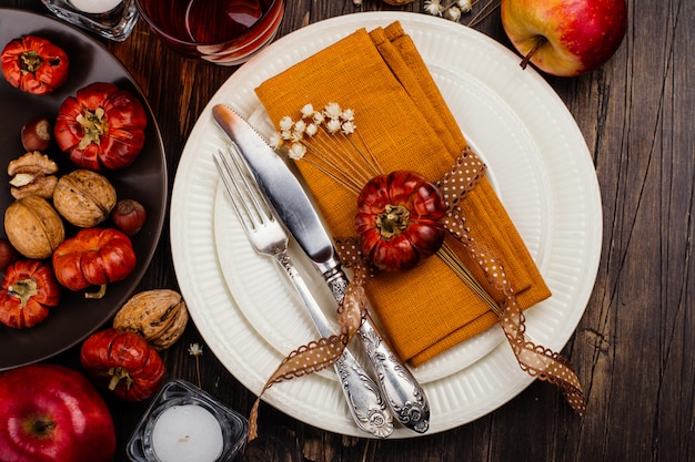 Ajuste de la mesa de otoño