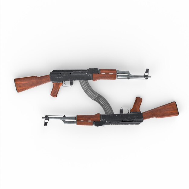 Ak 47 Gewehr 3D-Modellierung