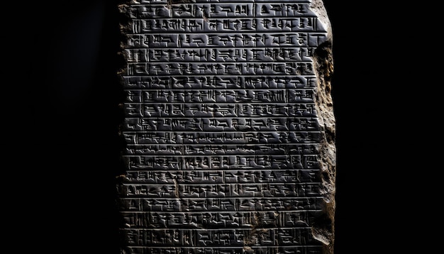 Akkadische Keilschrift assyrische und sumerische Schrift alte Schrift Alphabet Mesopotamien Ton oder Stein