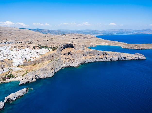 Akropolis von Lindos und Strand Rhodos