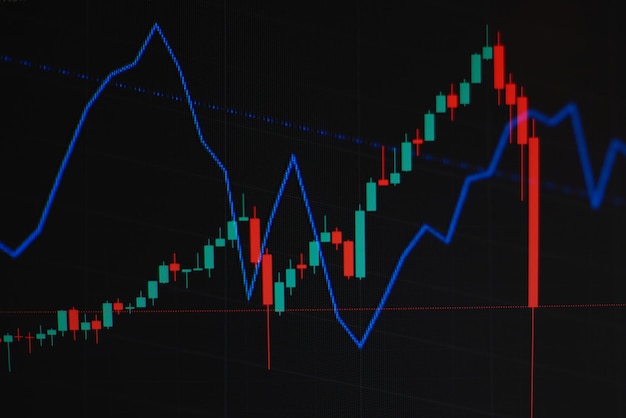 Aktienmarkt-Verlust-Trading-Diagramm Investitionsanalyse Geschäftsindex-Diagramm Finanzvorstands-Diagramm