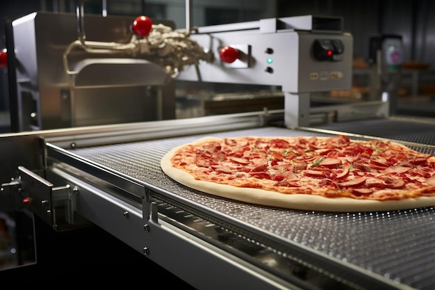 Aktion des kommerziellen Ofen-Pizza-Conveyor