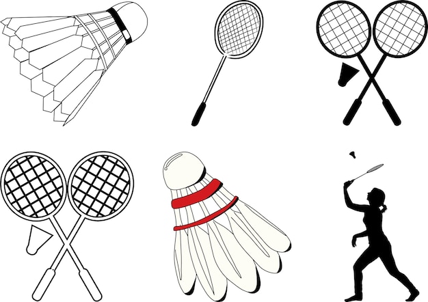 Aktionsvolle Sport-Ikonen und -Illustrationen