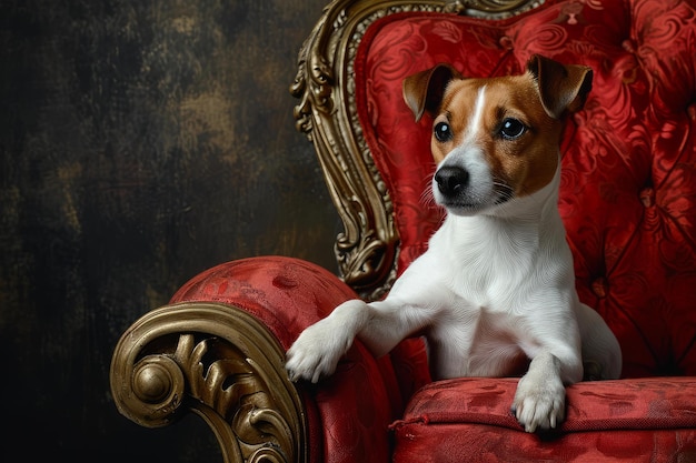 Aktiver Jack Russell generiert Ai