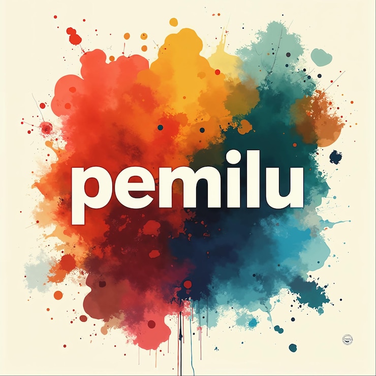 Foto akwarellkunst der pemilu-wahl