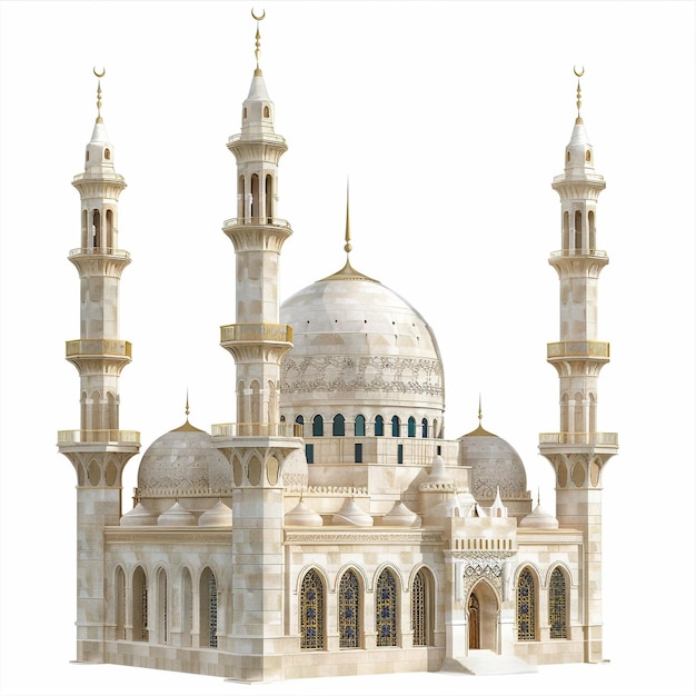 Al Hijrah Isolado em fundo branco Migração Islâmica Histórica e marco cultural_