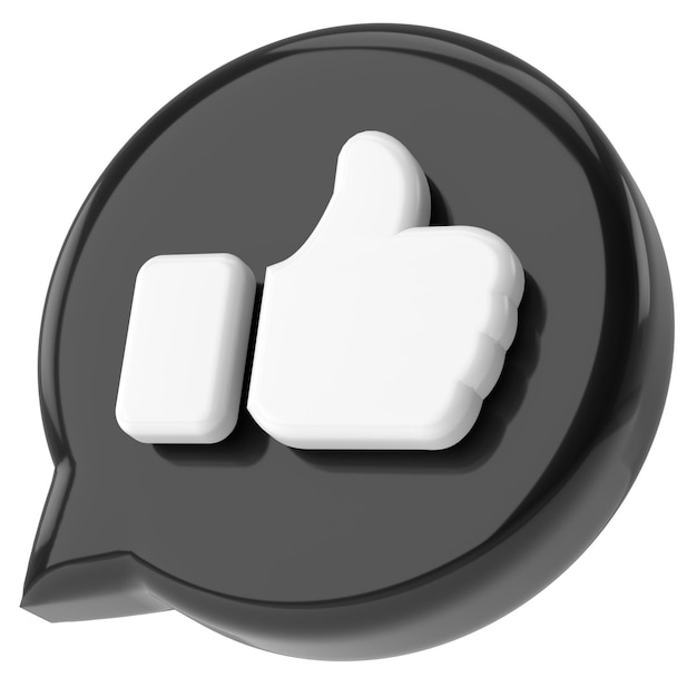 Al igual que el botón como el icono ilustración 3D