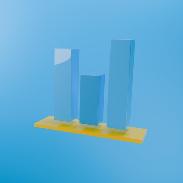 Al igual que el icono de la ilustración vectorial 3D símbolo de barra