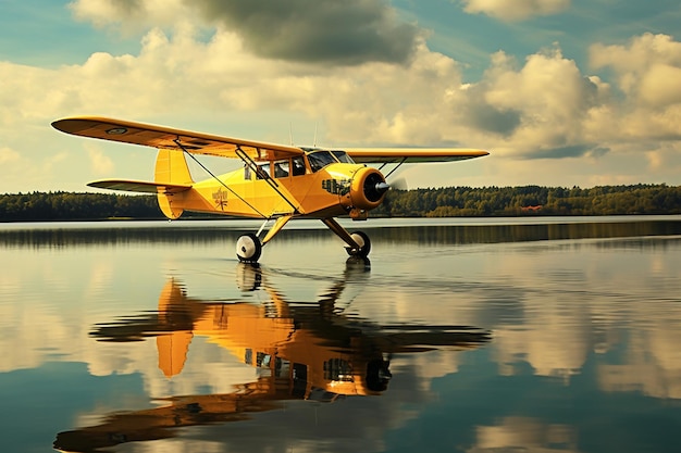 Ala de un avión con el sol reflejado en la superficie