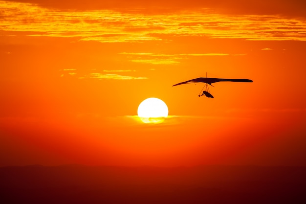 Aladeltismo en la puesta de sol