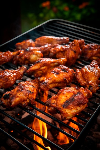 Las alas están a la parrilla Alimentos generativos de IA