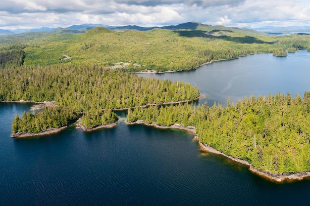 Alaska Prince of Wales Island Luftaufnahme vom Wasserflugzeug