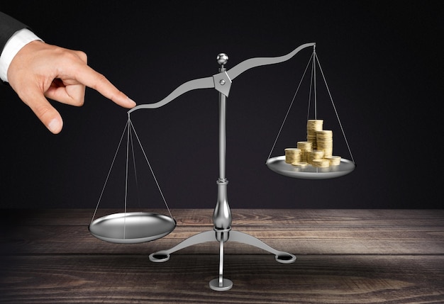 Alavancagem monetária e equilíbrio da inflação Conceito financeiro com libra