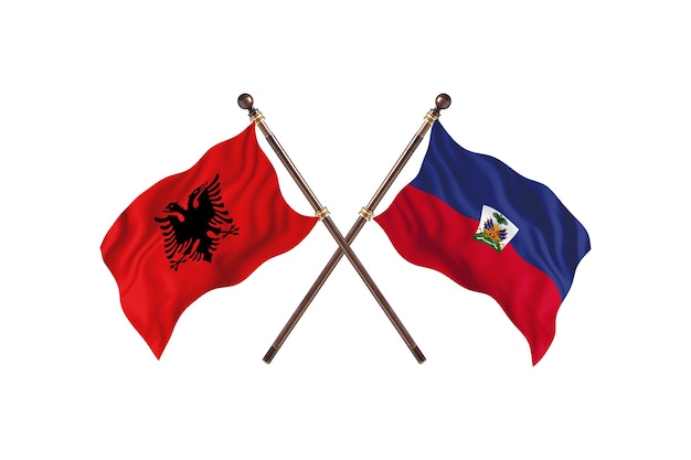Albânia contra Haiti Two Flags