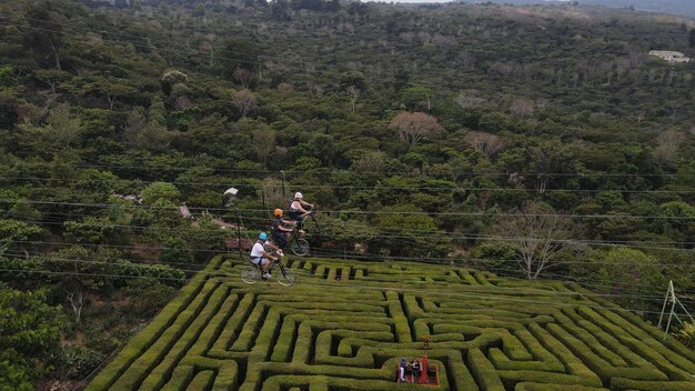 Foto albania el salvador canopy una perspectiva de los drones