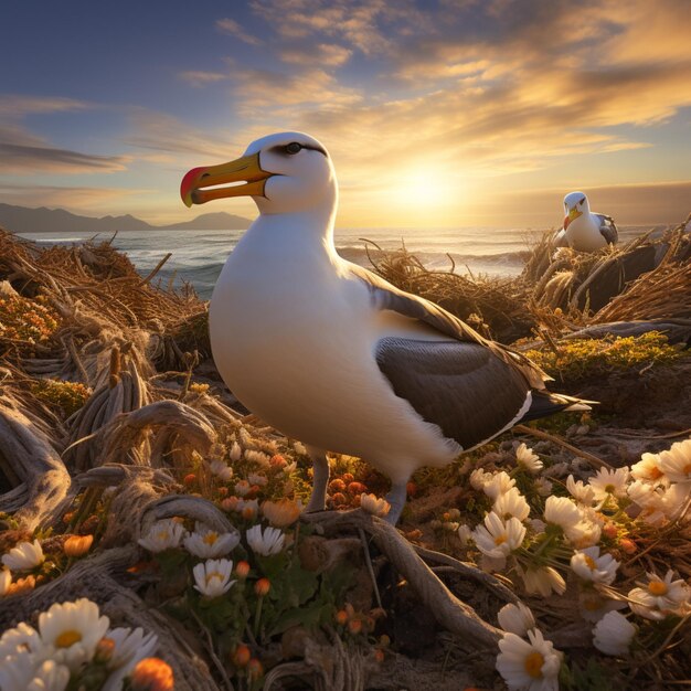 Foto albatross premiado fotografia de vida selvagem hd hdr 8k