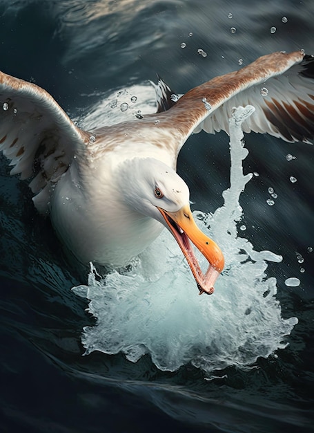 Albatrosse sehr großer Vogel Procellariiform