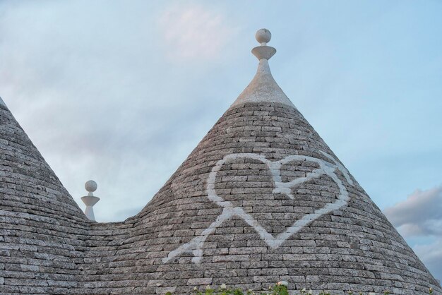 Alberobello Italia techos de piedra y chimeneas blancas