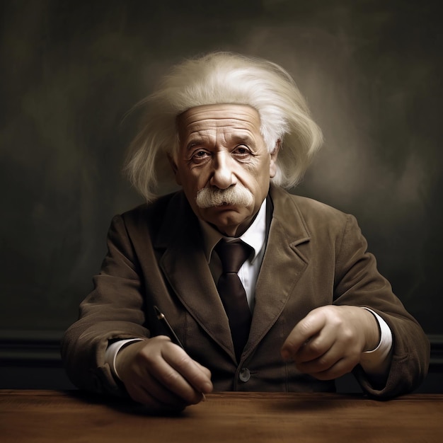 Albert Einstein Porträt-Ölgemälde