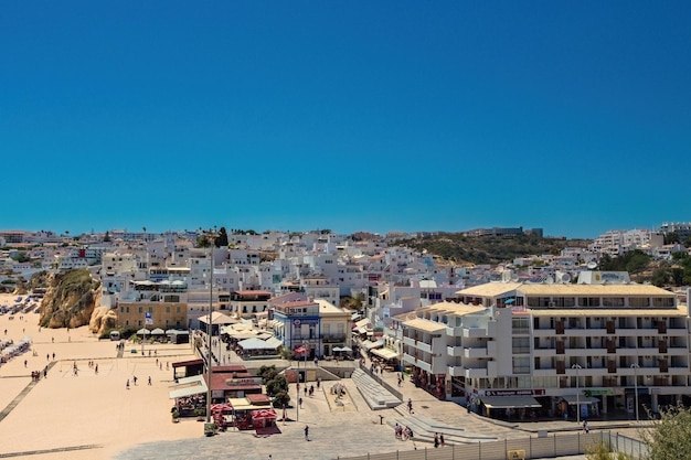 Albufeira Strand Luftbild Praia do Peneco Südportugal