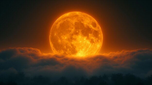 Foto Álbum de fotos visuais da lua cheio de momentos brilhantes