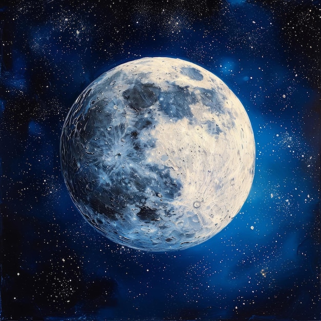 El álbum de fotos visuales de la luna lleno de momentos brillantemente brillantes