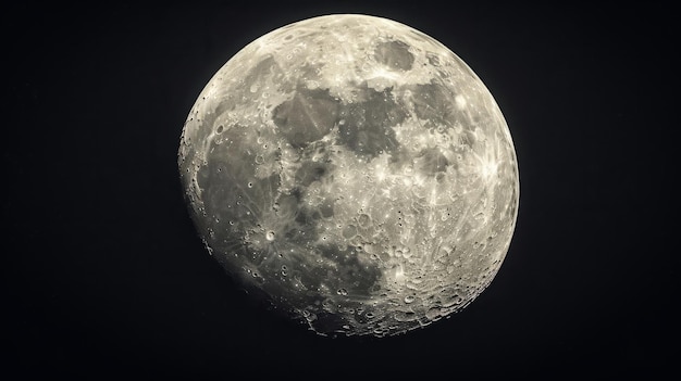 Foto el álbum de fotos visuales de la luna lleno de momentos brillantemente brillantes