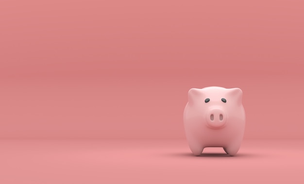 alcancía rosa
