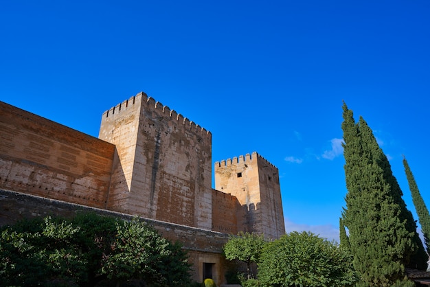 Alcazaba de Alhambra em Granada da Espanha