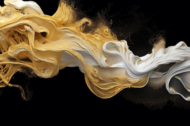 Foto alchemie der elemente unterwasser-symphonie in gold weiß und schwarz