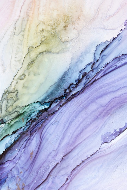 Alcohol Ink Abstract Texture, Makro