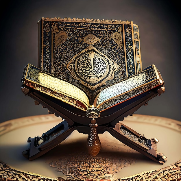 AlcorãoMuslim livro sagrado colocado em steampunk