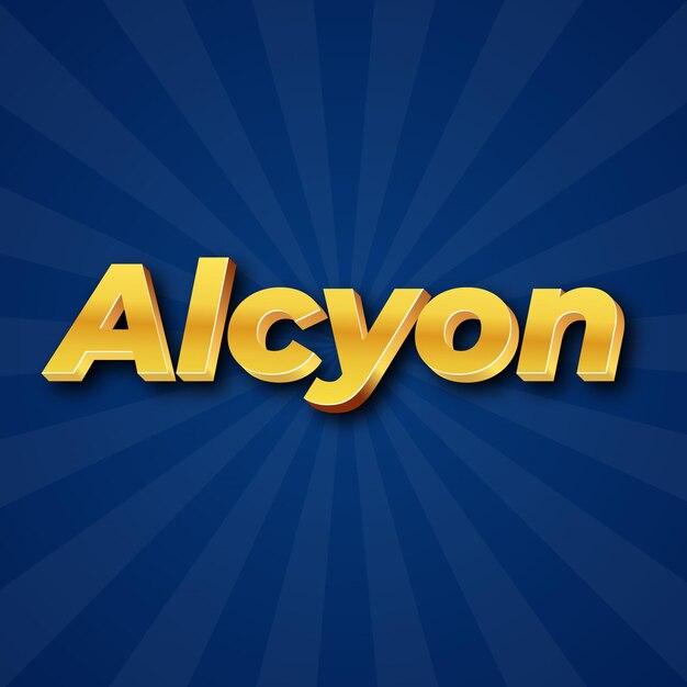 Foto alcyon efecto de texto oro jpg fondo atractivo tarjeta foto confeti