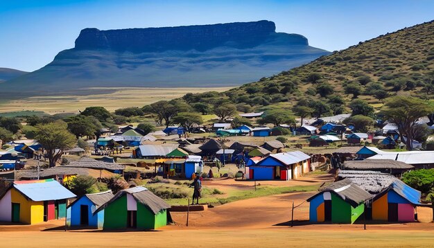 La aldea de Ndebele, Sudáfrica