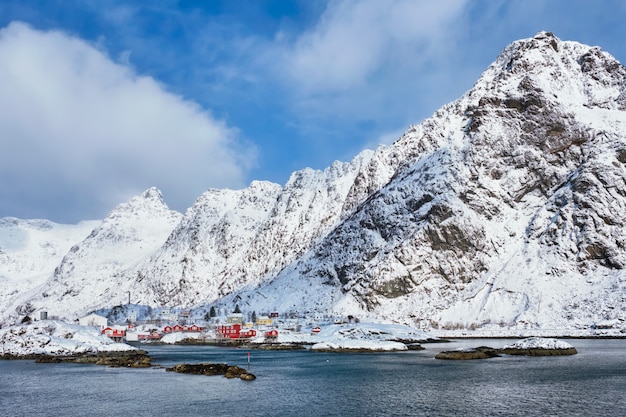 Aldeia "A" nas Ilhas Lofoten, Noruega