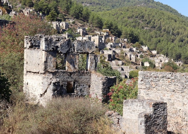 Aldeia abandonada na Turquia Fethiye Kayakoy