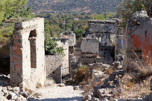 Aldeia abandonada na turquia fethiye kayakoy