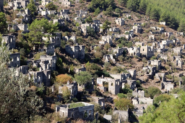 Aldeia abandonada na turquia fethiye kayakoy