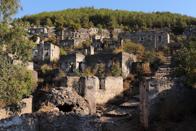 Aldeia abandonada na turquia fethiye kayakoy